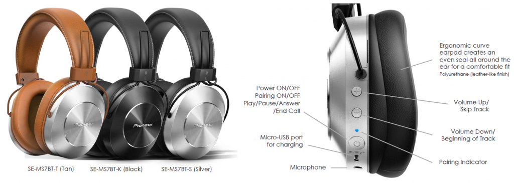 Pioneer MS7 Headphones SPECIFICATIONS