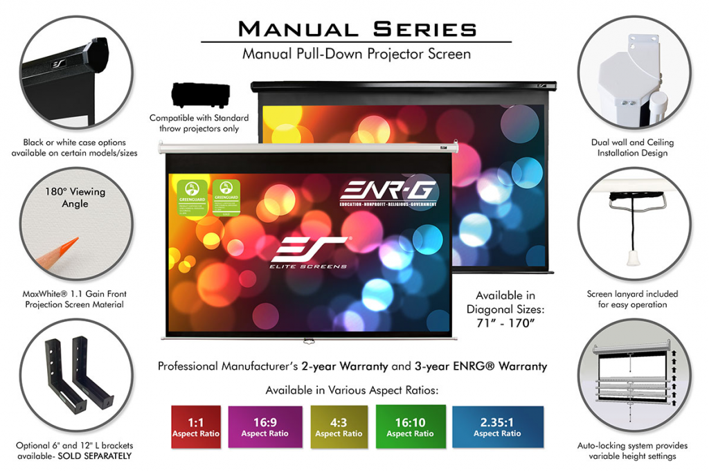 elite screens manual