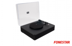 Record player with built in speakers