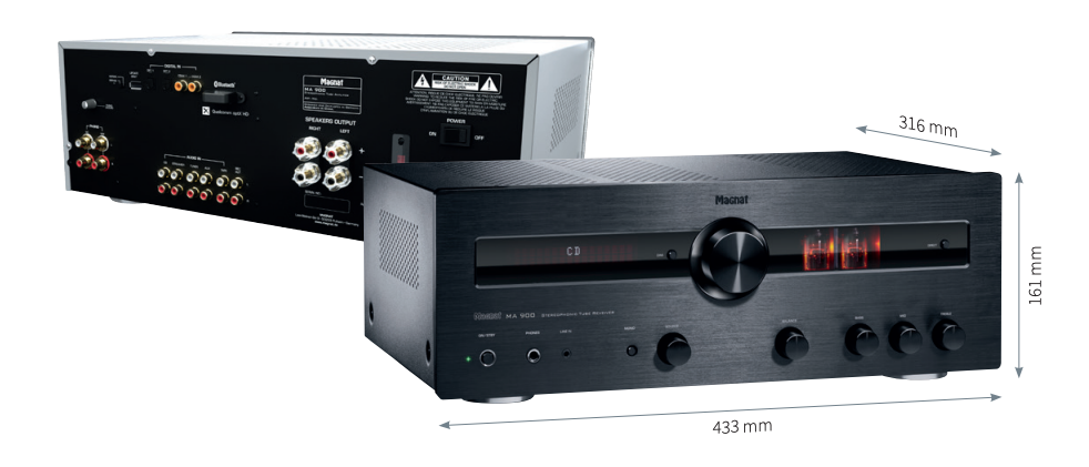 Magnat amp MA900 dimensions