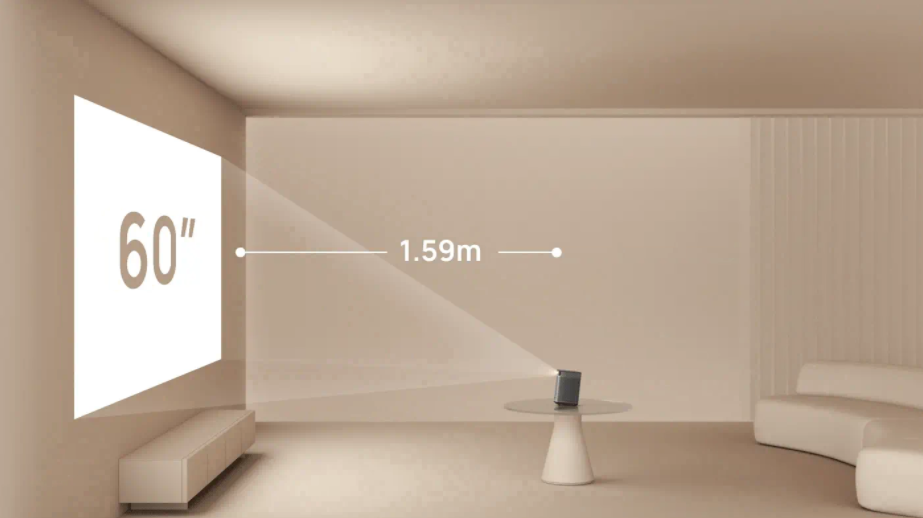Xgimi projector on table