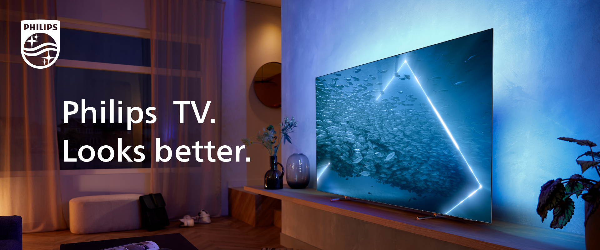 4K Ambilight + Philips Hue DEMO 2023 with Dolby Vision 