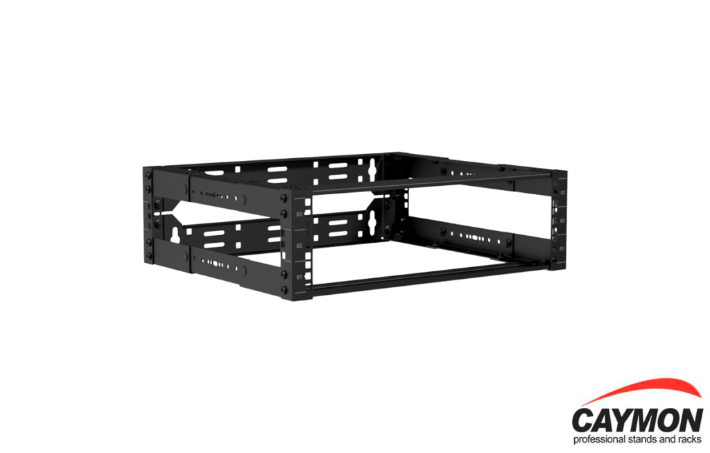 Caymon OPR303A 3-unit adjustable open frame rack - Doneo
