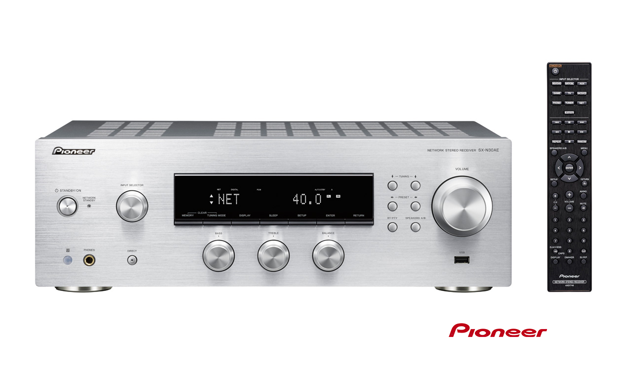 Pioneer SXN30AE Network Stereo Receiver Silver Doneo